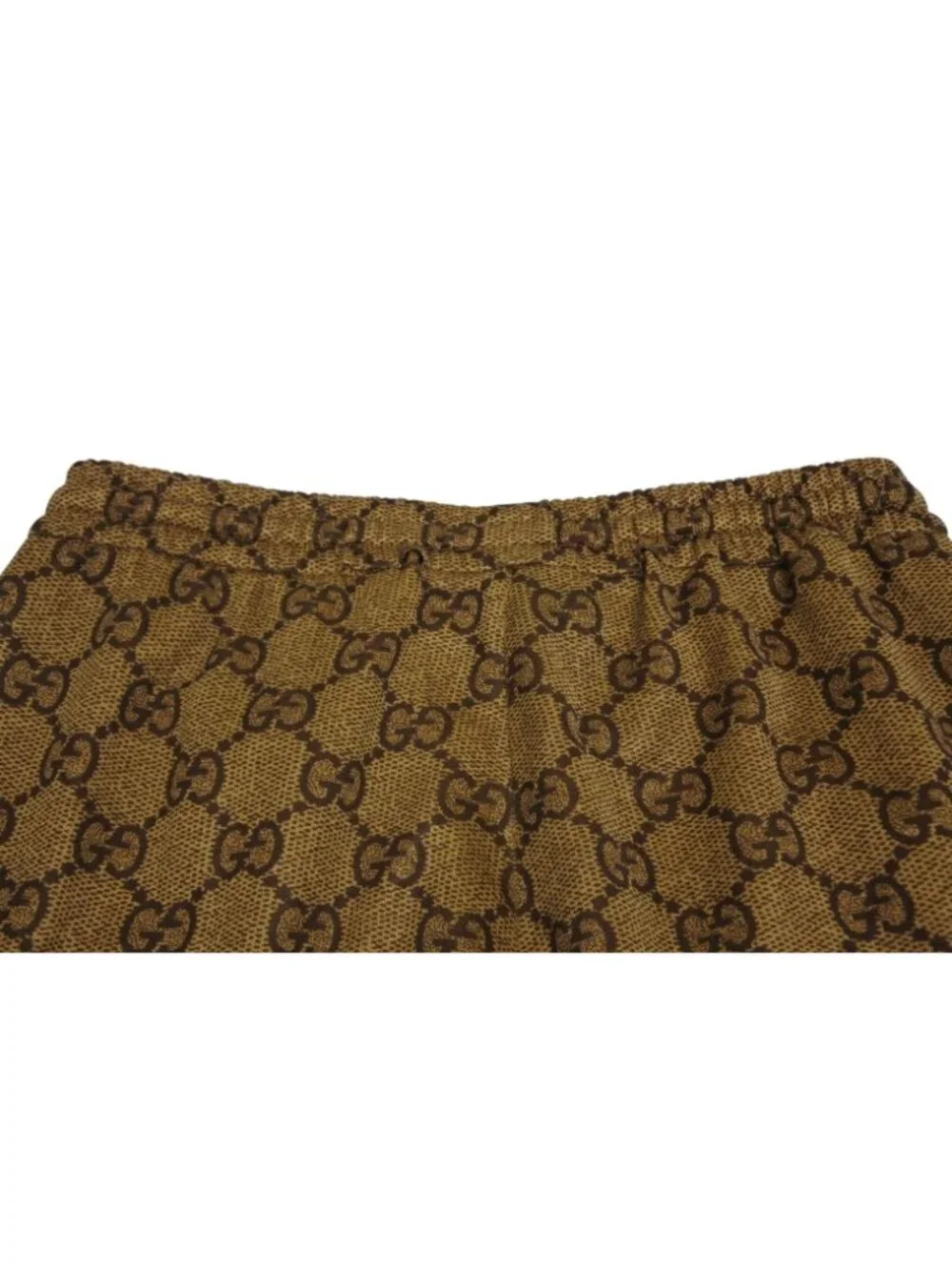 Gucci Pants GG Supreme Jogger Beige Brown XS